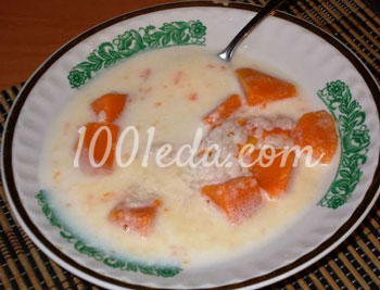 Молочный суп с тыквой: рецепт с пошаговым фото