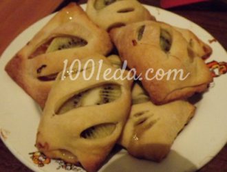 Слоеные булочки с киви и апельсиновым джемом: рецепт с пошаговым фото