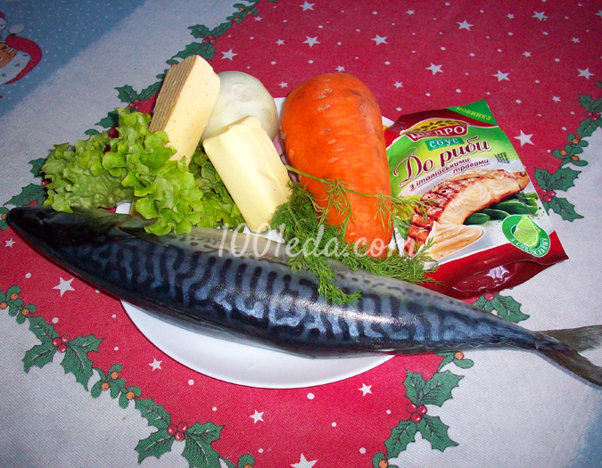 Скумбрия, запеченная в духовке, Овощная лодочка: рецепт с пошаговым фото