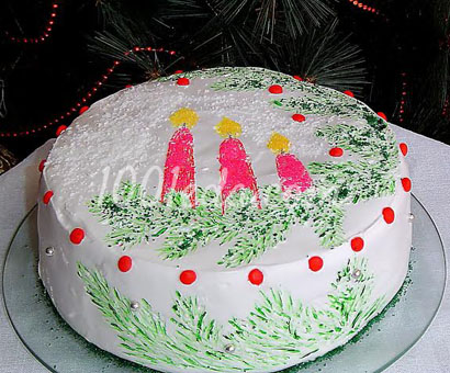 Торт Новогодние фантазии: рецепт с пошаговым фото