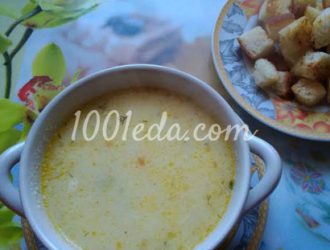 Сырный суп с клёцками