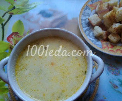 Сырный суп с клёцками