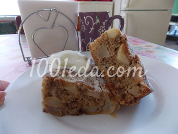 Яблочный пирог с грецкими орехами и черным шоколадом: рецепт с пошаговым фото
