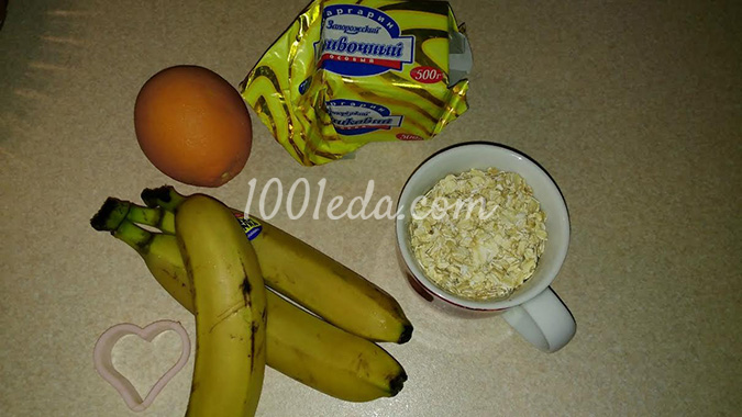 Банановое печенье для любимых: рецепт с пошаговым фото