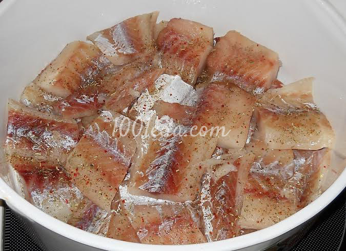 Рыба под яблочным маринадом: рецепт с пошаговым фото