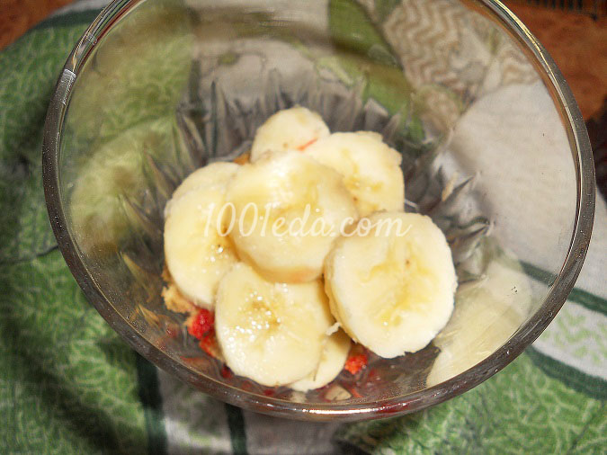 Нежный десерт с вишней и бананом: рецепт с пошаговым фото