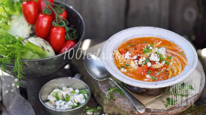 Суп с помидорами и фенхелем