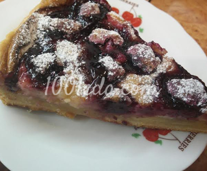 Творожный тарт с вишневой начинкой: рецепт с пошаговым фото