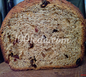 Сладкий хлеб с отрубями, маком и изюмом: рецепт с пошаговым фото