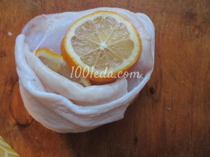 Куриные бедра, фаршированные лимоном: рецепт с пошаговым фото