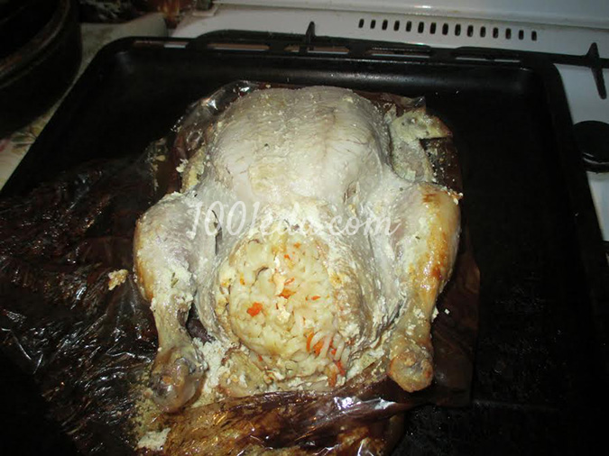 Курица, фаршированная макаронами: рецепт с пошаговым фото