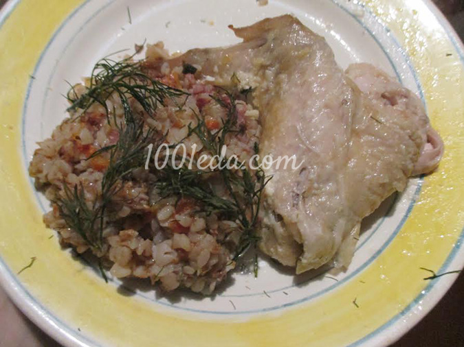 Курица, фаршированная гречкой: рецепт с пошаговым фото