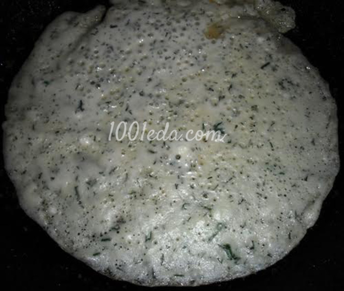 Блины сырные с зеленью: рецепт с пошаговым фото