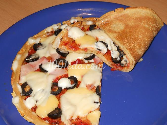 Блинная пицца: рецепт с пошаговым фото
