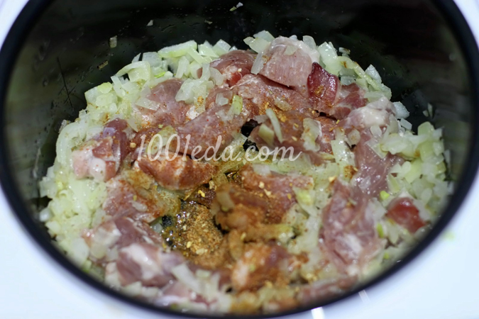 Гречневая каша со свининой и шампиньонами в мультиварке: рецепт с пошаговым фото