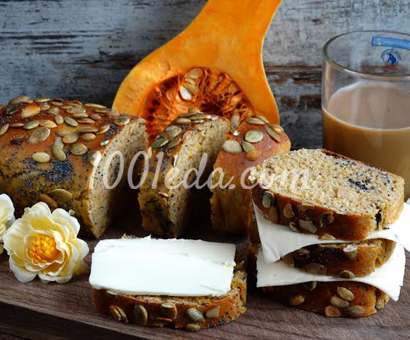 Цельнозерновой тыквенный хлеб с маком и семечками: рецепт с пошаговым фото