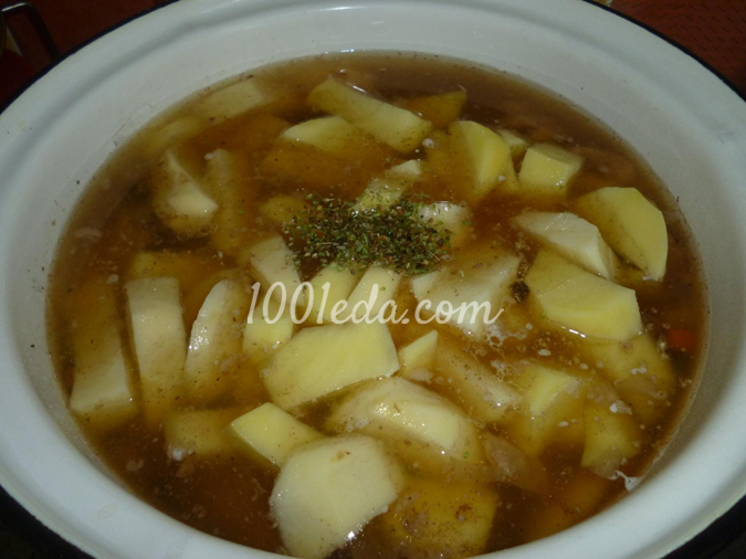 Фасолевый суп с грибами и обжаренных ребрах: рецепт с пошаговым фото 