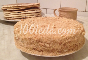 Торт Наполеон по рецепту бабушки: рецепт с пошаговым фото