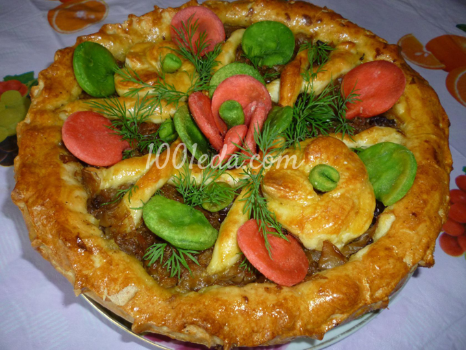Пирог с капустой, яблоком и изюмом: рецепт с пошаговым фото