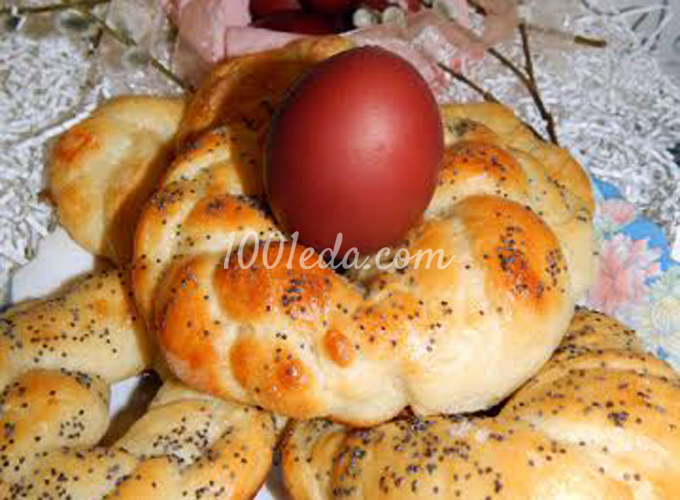 Пасхальные веночки-подставки под крашеные яйца: рецепт с пошаговым фото