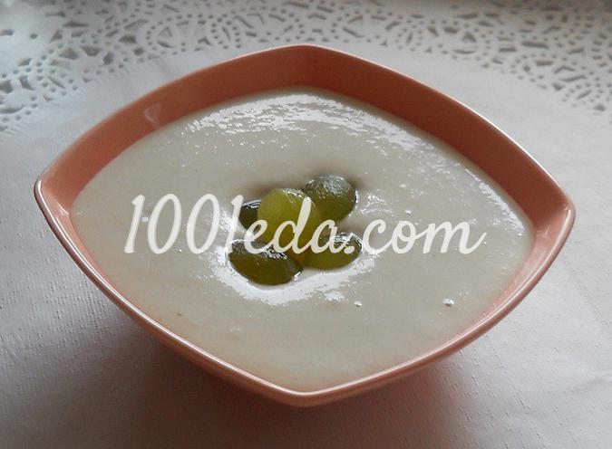 Холодный хлебный суп с миндалем Ajoblanco malagueno (типичный для Малаги)