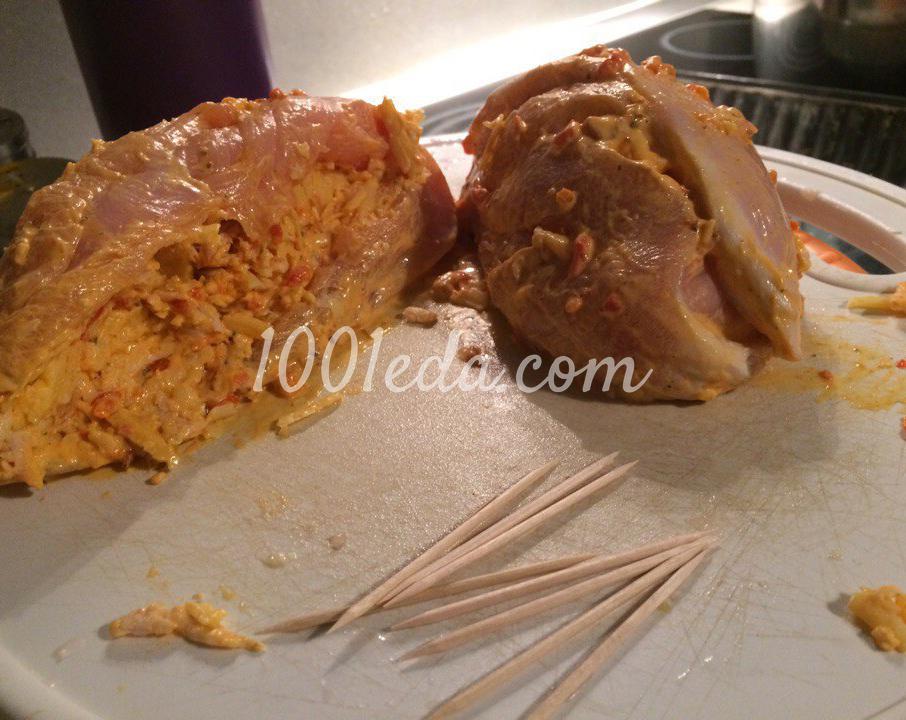 Куриная грудка с сыром и ветчиной: рецепт с пошаговым фото - Шаг№4