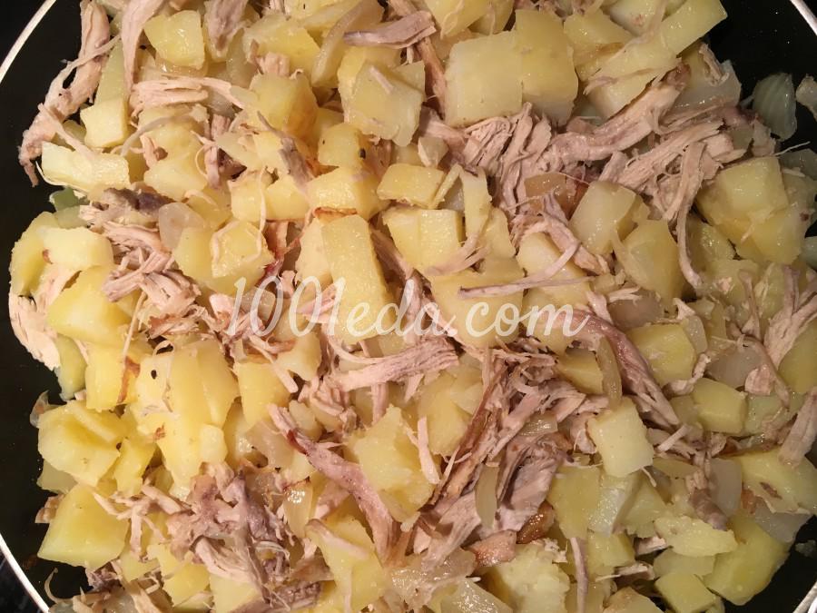 Лоранский пирог с индейкой и картофелем: рецепт с пошаговым фото- Шаг №7
