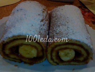Рулет с бананом
