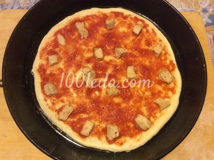 Пицца с курицей: рецепт с пошаговым фото - Шаг №3