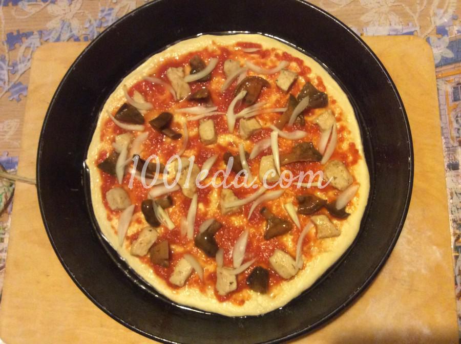 Пицца с курицей: рецепт с пошаговым фото - Шаг №4