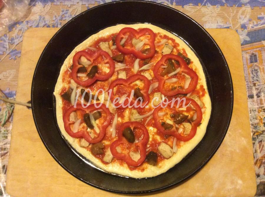 Пицца с курицей: рецепт с пошаговым фото - Шаг №5