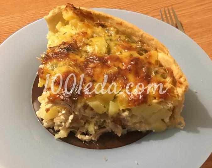 Лоранский пирог с индейкой и картофелем: рецепт с пошаговым фото
