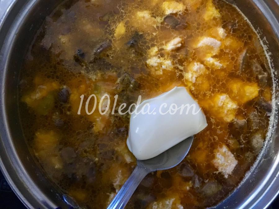 Суп из лосося с грибами: рецепт с пошаговым фото - Шаг №11