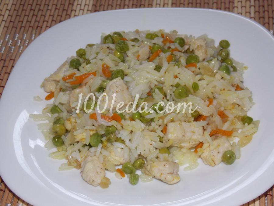 Рис с овощами и курицей