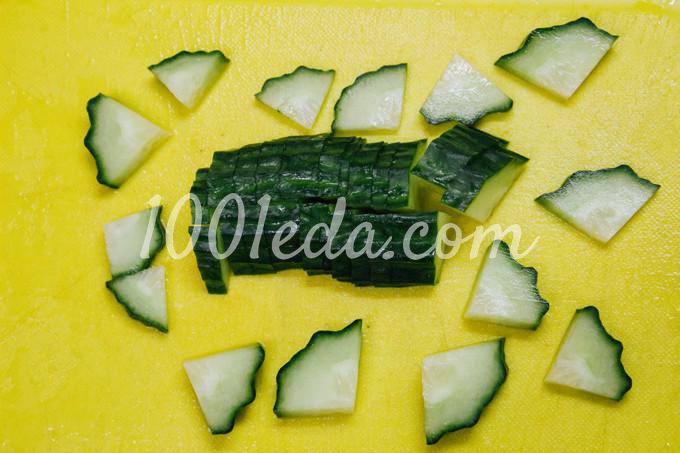 Вкусный и сытный салат Отличное настроение: рецепт с пошаговым фото - Шаг №5