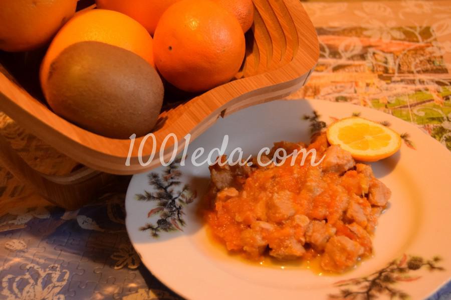 Свинина с апельсином и курагой в мультиварке: рецепт с пошаговым фото