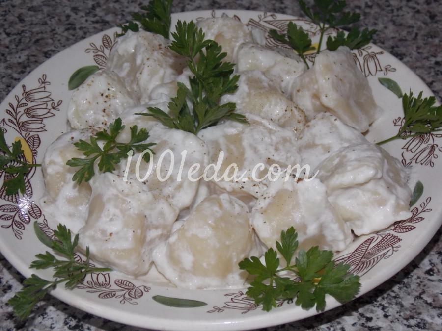 Пельмени с курицей и сыром