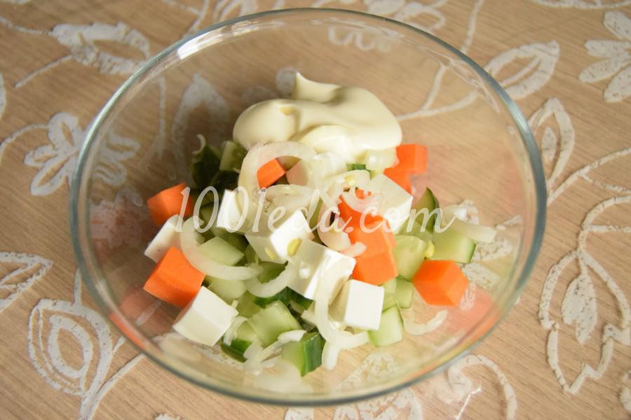 Легкий салат с фетаксой