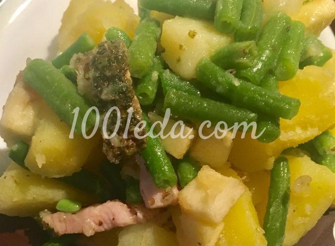 Теплый салат Льежский со спаржевой фасолью и сырокопченым мясом: рецепт с пошаговым фото