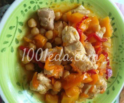Нут с тыквой и куриным филе в мультиварке: рецепт с пошаговым фото