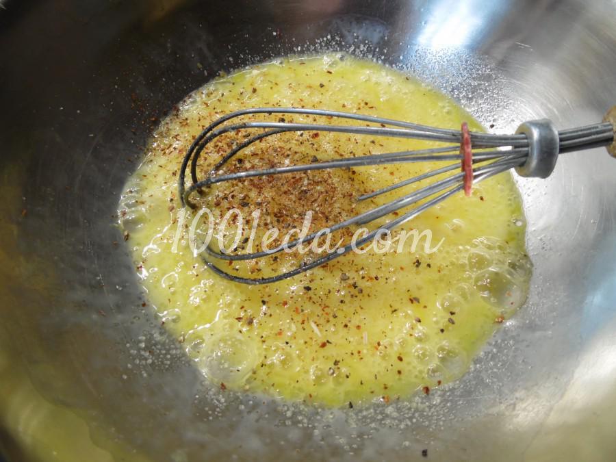 Омлет с фаршем, сладким перцем и маслинами: рецепт с пошаговым фото - Шаг №5