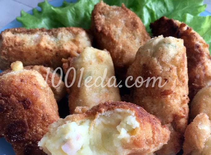 Картофельные крокеты с ветчиной: рецепт с пошаговым фото