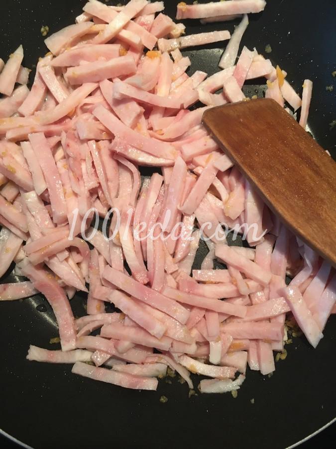 Макарони с ветчиной и сливочным соусом: рецепт с пошаговым фото - Шаг №3