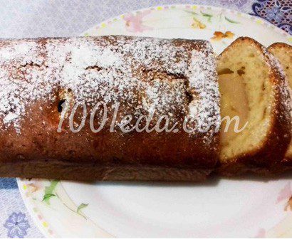 Очень быстрый и ароматный кекс с грушами