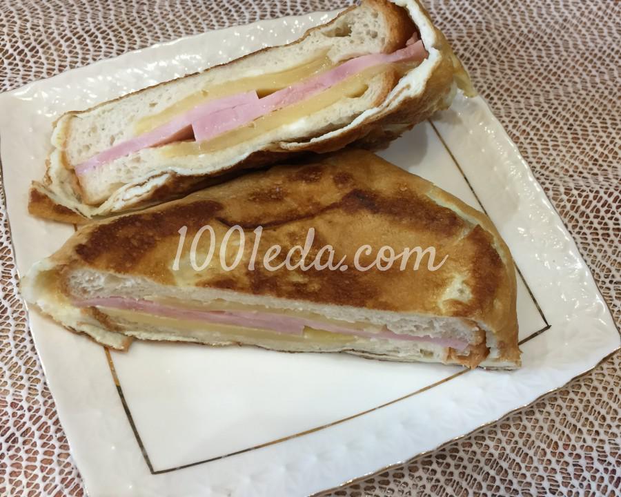 Питательные бутерброды с ветчиной: пошаговое фото