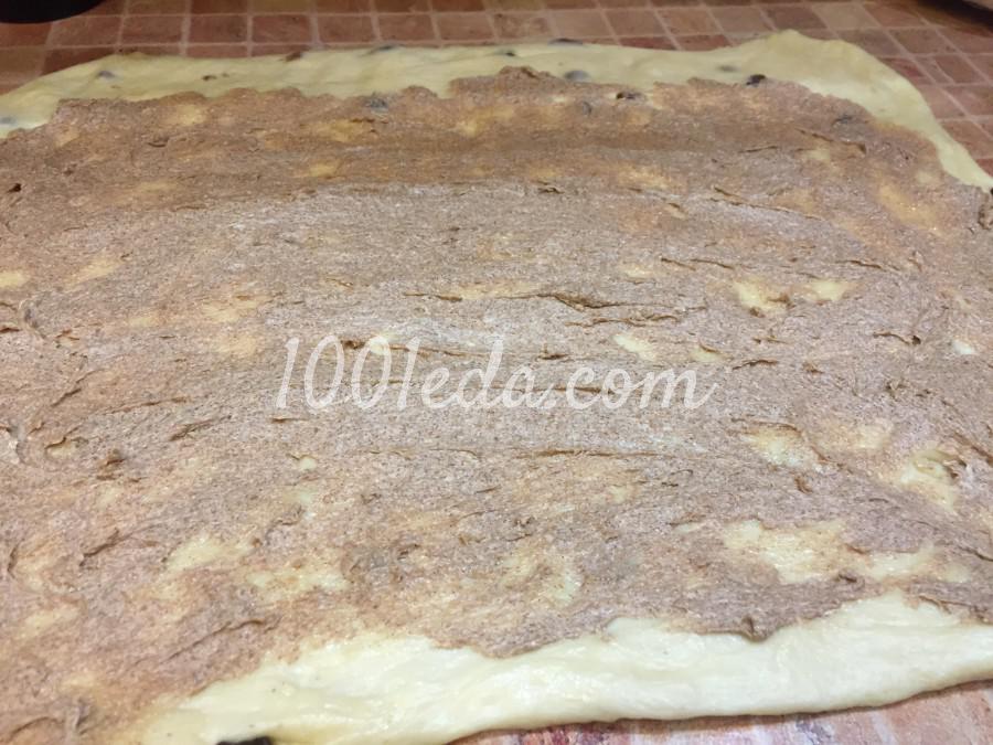 Сдобные булочки с изюмом и корицей: пошаговый с фото - Шаг №12 Сдобные булочки с изюмом и корицей: пошаговый с фото - Шаг №12