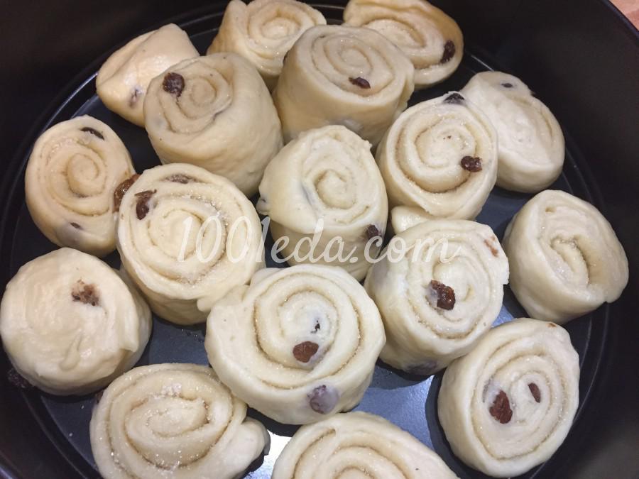 Сдобные булочки с изюмом и корицей: пошаговый с фото - Шаг №14 Сдобные булочки с изюмом и корицей: пошаговый с фото - Шаг №14