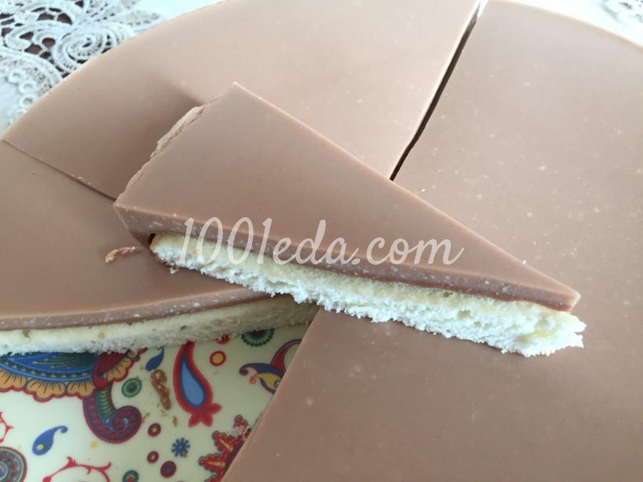 Торт бисквит в шоколадном желе: пошаговый с фото