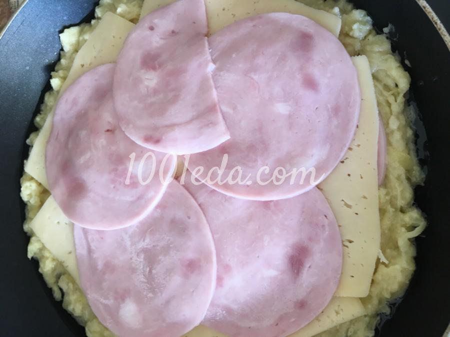 Быстрый картофельный пирог с ветчиной и сыром: пошаговый с фото - Шаг №6 Быстрый картофельный пирог с ветчиной и сыром: пошаговый с фото - Шаг №6