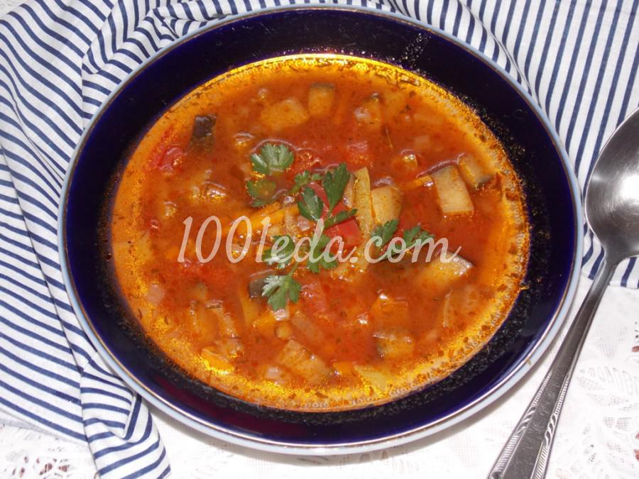 Суп из баклажанов с чечевицей: пошаговый с фото